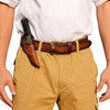 Leather Angled Draw Knife Sheath 2inch Belt Loop Fixed Blade