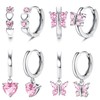 Kakonia 4 Pairs Hypoallergenic Small Hoop Earrings for Women S925