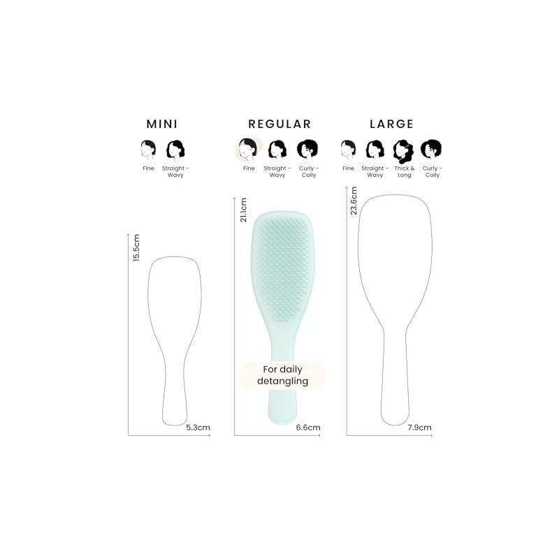 Tangle Teezer Fine and Fragile Ultimate Detangler Hairbrush for Coloured,