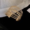 Wiwpar Gold Bangle Bracelets for Women Boho Indian Multi Wide