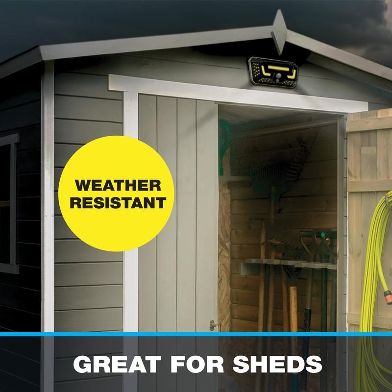 Solar Powered Wall Light - 330 Lumens, 50 LED Bright