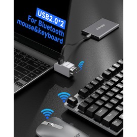 3 Ports USB 3.0 Adapter, USB Hub with 1 USB 3.0 and 2 USB 2.0 Port, Portable USB Port Splitter for Keyborad, Mobile Hard Disk, U Disk, Camera, Mouse,etc (White)