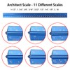 BTSKY 3 PCS 12" Architectural Scale Ruler with Standard Metric