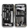 Set de Manicure profecional 19 piezas acero inoxcidable portatil compacto
