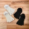 soxsense Cushion No Show Toe Socks For Women Five Finger
