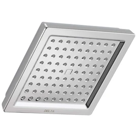 Delta Chrome Rain Shower Head, 6.5 Inch Square Shower Head Rainfall, Overhead Rain Showerhead, 2.5 GPM Flow Rate, Chrome RP62283