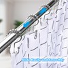Shower Curtain Rings,Shower Curtain Hooks,Rust Proof Secure Lock Ring Clips
