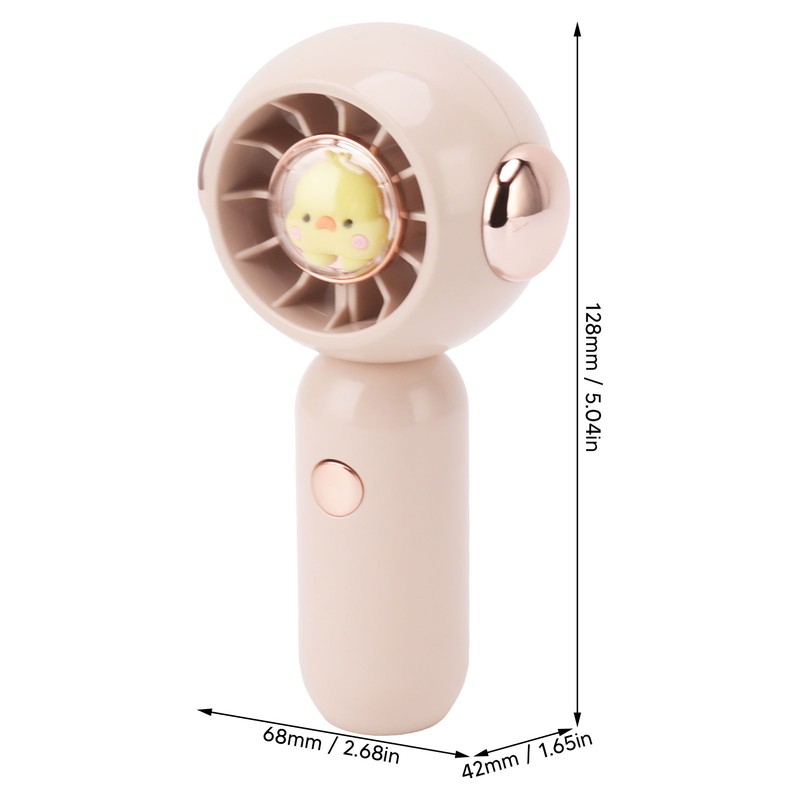 Handheld Portable Fan USB Charging Animal Cartoon Pattern Low Noise