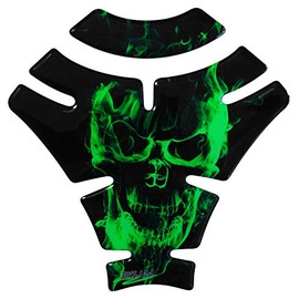 Bike Label 500146A Tank Pad Paint Protector Sticker for Motorcycle Tanks Ghost Green