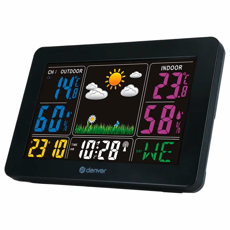 Denver WS-540 Weather Station with Outdoor Sensor, Alarm Function and