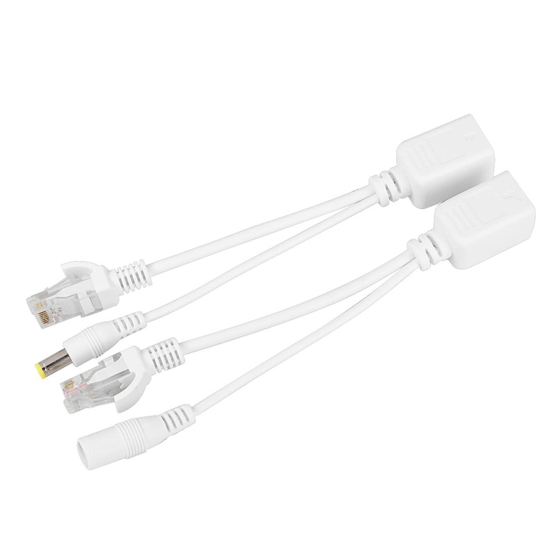 Acouto 10 Pares de Cámara IP PoE RJ45 Cable de