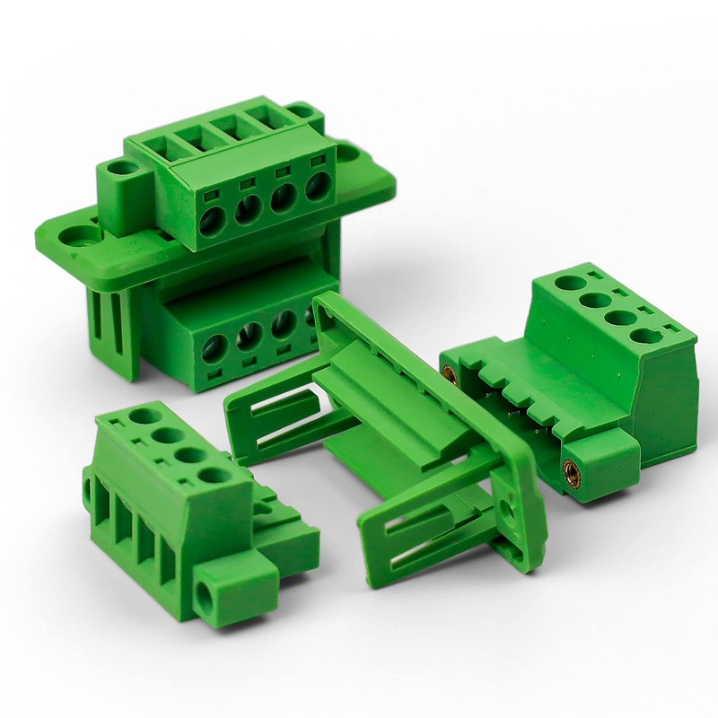 PCB Mount Screw Terminal Block Plug Set, LNSYSNS Plug-In Terminals,