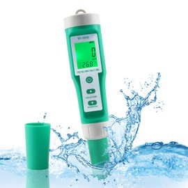 Hydrogen Water Tester 10 in 1 Resistivity/Fertility/H2/pH/TDS/EC/ORP/S.G/Salt/Temp Meter with ATC pH Meter,0.01 High Accuracy pH Tester Digital,TDS Meter PPM Meter for Drinking,Hydroponics,Pool.