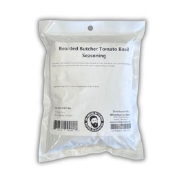 Bearded Butchers Tomato Basil Seasoning, 15 oz – For Up to 25 lbs of Meat – Perfect for Bratwurst, Chicken Jerky, and Smoked Meats – No Added MSG – Rich Sundried Tomato and Fresh Basil Flavor