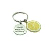 Heart Projects When Life Gives You Lemons Make Lemonade Keychain,