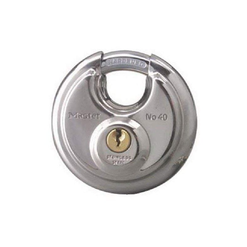 Master Lock 40T Stainless Steel Discus Padlock, 2 Pack