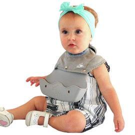 The Little Monkey Company Silicone Bibs for Babies and Toddlers - Wipes Clean in Seconds Waterproof Bib Protects from Every Mess - Made with Premium Materials