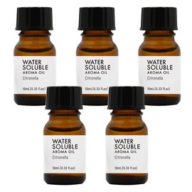 Water Soluble Aroma Oil 10ml Set of 5 (50ml) Essential Oil Blend (Citronella)