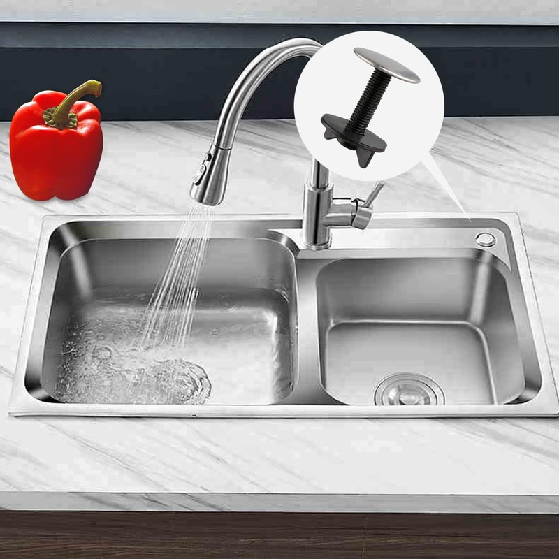 Thyonta 2-Pack Sink Hole Covers - 2 Inch Stainless Steel
