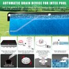 10 x 7Ft Oval Pool Cover with Automatic Drain, 420D