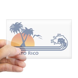 CafePress Puerto Rico Rectangle Sticker Rectangle Bumper Sticker Car Decal