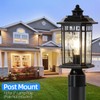 DASTOR 2 Pack Dusk to Dawn Outdoor Post Lights, Outdoor
