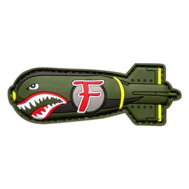 Dropping F Bomb WW 2 Style Hook Patch (HOOK-3D PVC Rubber-MTB1)