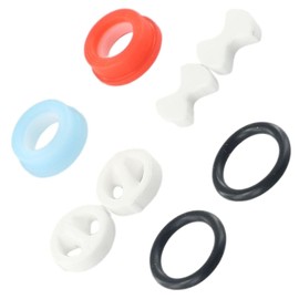 8 Pcs Faucet Washers Ceramic Disc Cartridges Silicon Washer Insert Turn Replacement for Valve Tap Faucet Parts