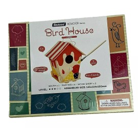 Artcraft Set of 2 Robotime Rowood Bird House Art & Craft Kit Children to Build Birdhouse