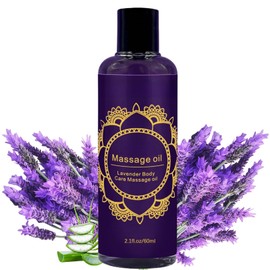 Relaxing Lavender Massage Oil for Therapy - nourishes Skin & Sensual Relaxation - Infused with Natural Oils, 60ml