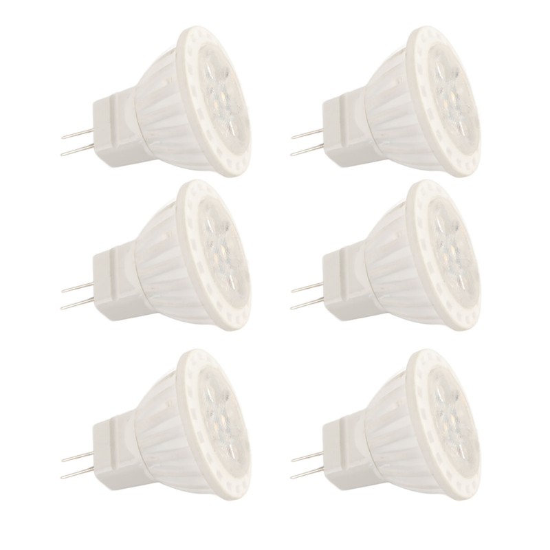 6Pcs MR11 LED Light Bulb 4W GU4 Dual Pin Bulb