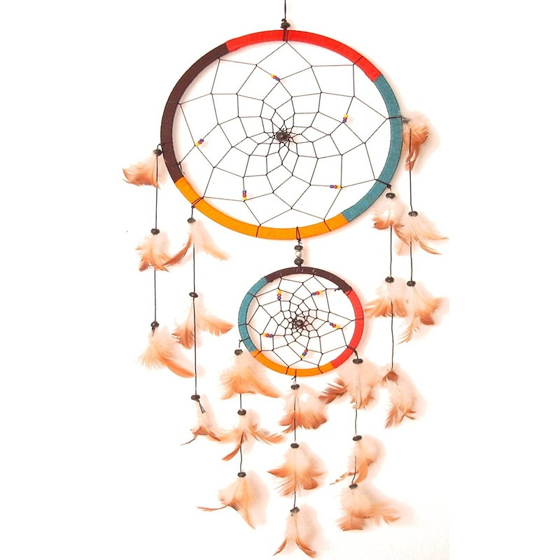 Dream Catcher Diameter 22 cm Rasta Colours