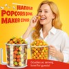 Hot Air Popcorn Popper with Serving Bowl for Family Gathering