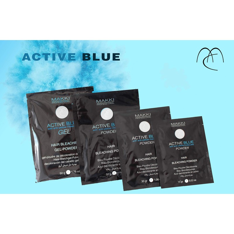 Active Blue Hair Bleach Bleaching Powder with ANTI YELLOW molecules