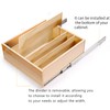 Mulush Pull Out Cabinet Organizer with Divider, 22''W×21''D×7''H Soft Close