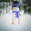 In the Breeze 5028 Lil' Snowman Buddy Windsock-Hanging Holiday Decoration,