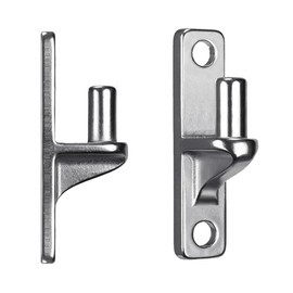 FVZWKHD Wall Mount Gate Hinges for Farm Gates, Outdoor One-Piece No-Weld Chain Link Fence Parts with 5/8 Hinge Pin