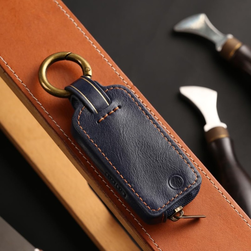 Smasol Tebra Key Case, Genuine Leather, Clavis Compatible, Mansion, Handsfree,