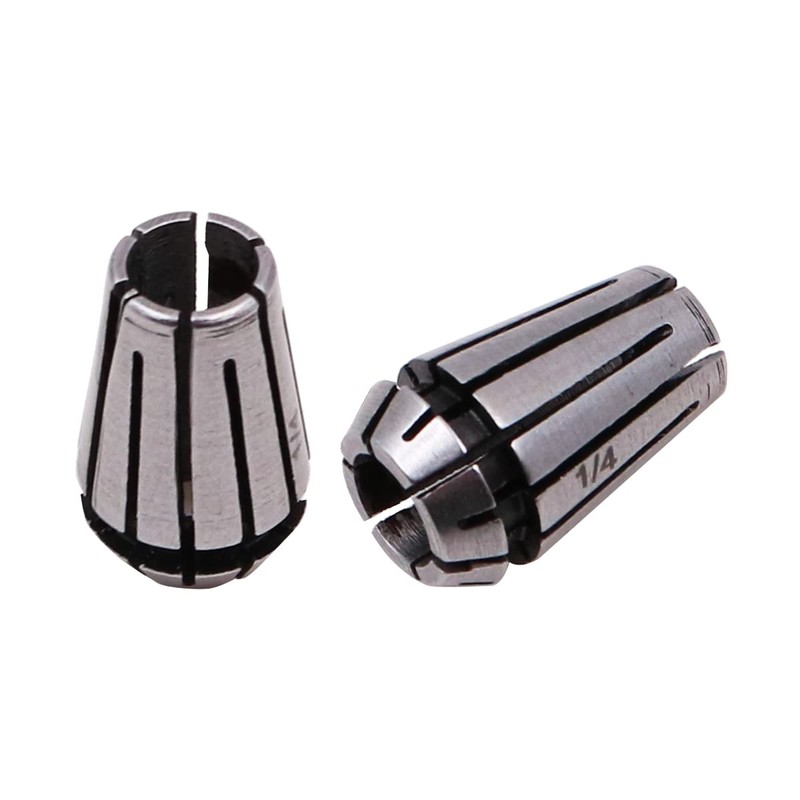WANGCL 2PCS 1/4inch Spring Collet Set ER11 Collet Set for