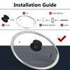 Walfos Universal Pot Lid Replacement Knob, 2 Packs Heat Resistant
