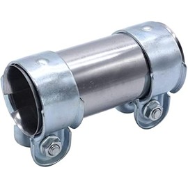 1 PC SHLPDFM Exhaust Clamps Exhaust Pipe Sleeve Connector Stainless Steel 45 mm x 125 mm Clamp 173605 1556171 Compatible with Opel Agila 2000-2007 Opel Corsa B 1993-2000