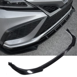 ZXMOTO Front Bumper Lip Chin Spoiler ABS Front Bumper Lip Body Kit Front Bumper Spoiler Splitter Fit for Toyota Camry 2021 2022 2023 SE XSE(Sport Model) Matte Black