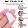YBEATY 32 Pcs Silicone Toe Separators Flower Toe Separator Nail