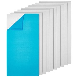 BENECREAT 10PCS 7.87x3.94x1/32 Inch Aluminium Panel Plate with Protective Film, Silver Aluminium Practice Sheets for Jewelry Making Hand Stamping Embossing