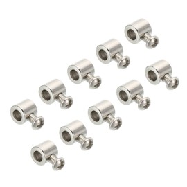 PATIKIL 9x8mm Wire Rope Clips, 20 Pcs Steel Cable Clamps 5mm Single Hole Wire Lock Rope Fittings Clip with M4x0.7 Screws for Cable
