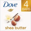 Dove Beauty Bar Limpiador suave para la piel de karité,