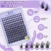 Kit de Extensiones de Pestañas Negras Curvatura D para Aplicación