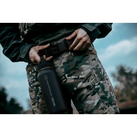 1TG Tactical Tactical Belt for Men, Adjustable Deployment Belt Military Belt with Quick Release Metal Buckle for Police, Work, Coyote Brown