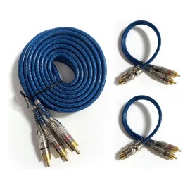 Cable Rca Y Griega Cable Para Car Audio Conectores 3pz