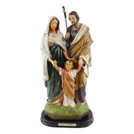 Ebros Gift Religious Inspirational Christmas Theme The Holy Family Mother Mary Joseph and Child Jesus Statue Christian Catholic Altar Desktop Figurine 11.5" H